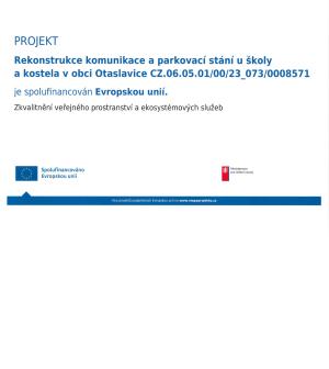 Rekonstrukce komunikace a parkovací stání u školy a kostela